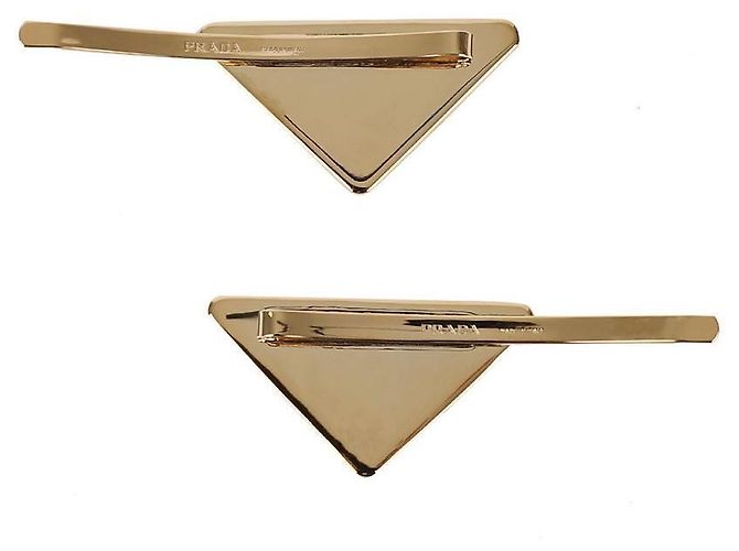 Prada Haarspange aus Metall Schwarz - Ansicht 5