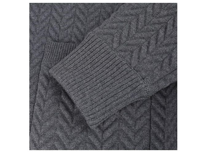 Thom Browne Jaqueta de trabalho com braço acolchoado em lã merino e algodão Marrom - vista 8