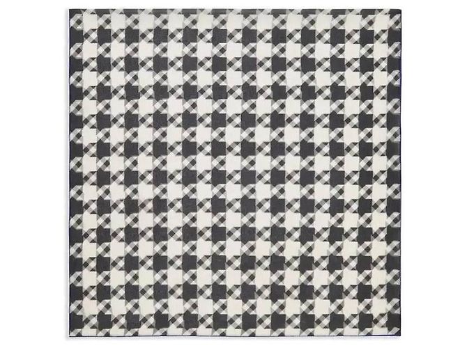 Burberry Cachecol de seda com estampa pied-de-poule - vista 4