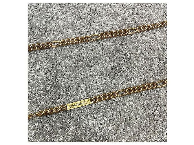 Chanel Tarjetero de cadena con logo CC en caviar burdeos Roja - vista 8