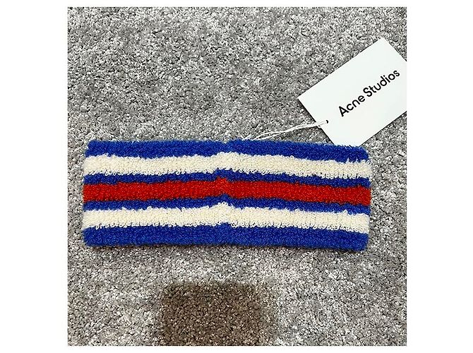 Fascia per capelli in spugna con logo Acne Small Face - vista 12