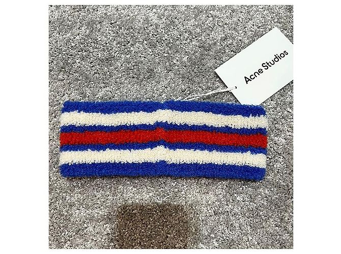 Fascia per capelli in spugna con logo Acne Small Face - vista 3