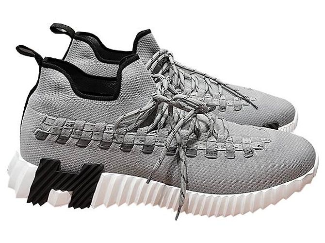 Hermès Baskets Flex MULTICO GRIS Multicolore - vue 13