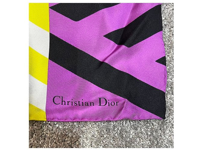 Dior Bufanda cuadrada de seda D-Jungle Pop Amarillo - vista 14
