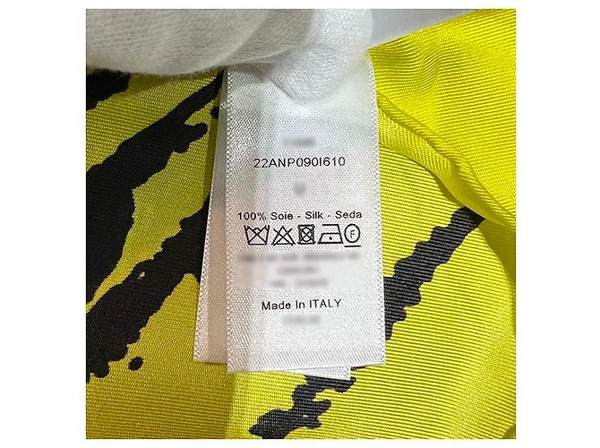 Dior Bufanda cuadrada de seda D-Jungle Pop Amarillo - vista 16