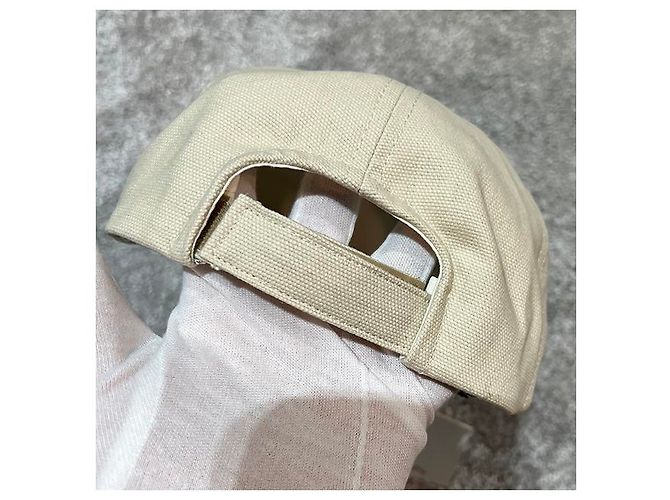 Isabel Marant TYRONY Glitzer-Logo Baseballcap Ecru Weiß - Ansicht 14