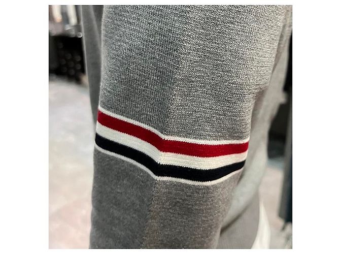 Thom Browne Milano Streifen Strickarmband Cardigan Braun - Ansicht 18