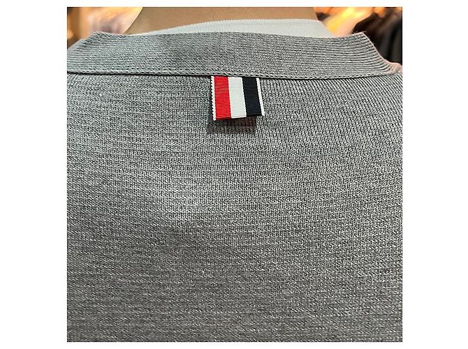 Thom Browne Milano Streifen Strickarmband Cardigan Braun - Ansicht 21