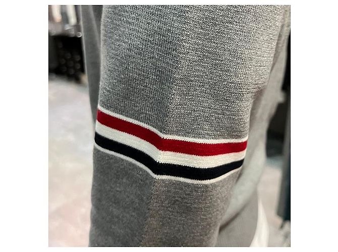 Thom Browne Milano Streifen Strickarmband Cardigan Braun - Ansicht 6
