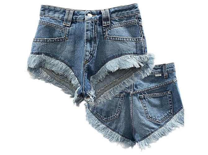Isabel Marant Shorts de denim Etouile ENEIDAO Azul - vista 9