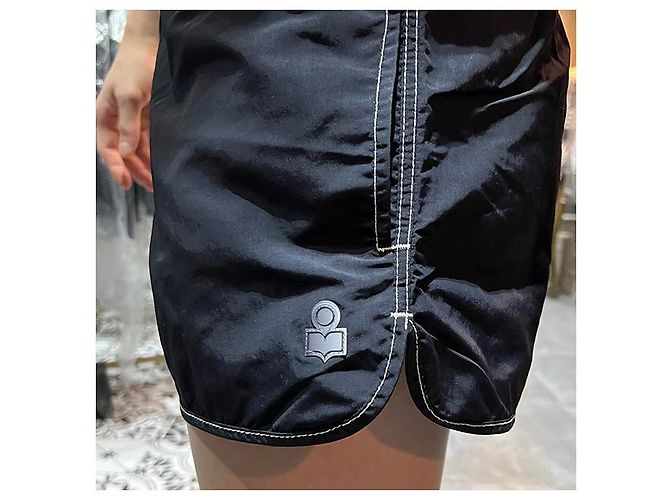 Isabel Marant Costumi da bagno VICENTE Logo Nero sfumato - vista 17
