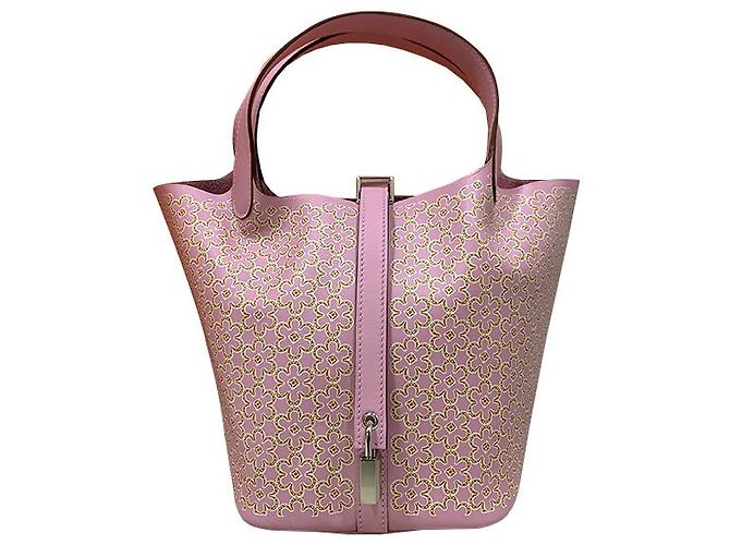 Hermès Bolso Hermes PICOTIN Lock Lucky Daisy Print Swift U-stamp Multicolor - vista 13