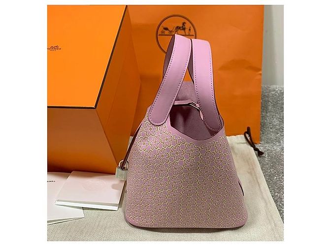 Hermès Bolso Hermes PICOTIN Lock Lucky Daisy Print Swift U-stamp Multicolor - vista 4