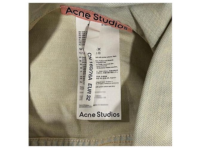 Acne Morris Cropped Oversized Denimjacke Hellgelb Blau BWL - Ansicht 5