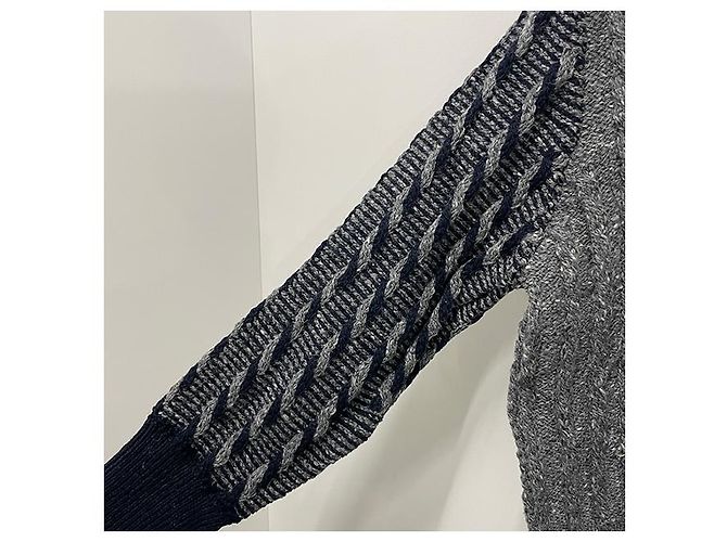 Thom Browne Donegal Kabel-Cardigan Funmix mit diagonalen Streben Braun - Ansicht 18
