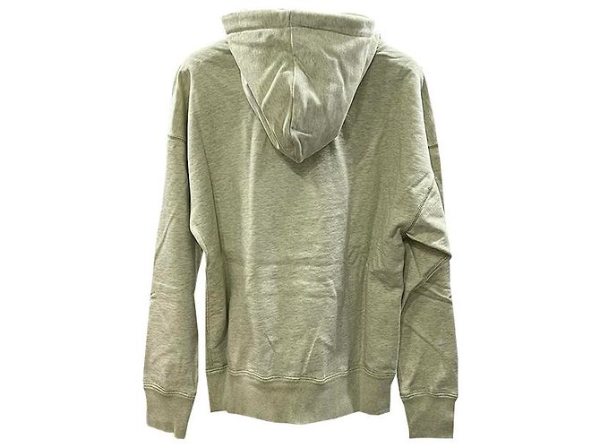 Isabel Marant Oversized Hoodie mit Etual Mansel Logo Hellgelb Puder LYPO - Ansicht 11