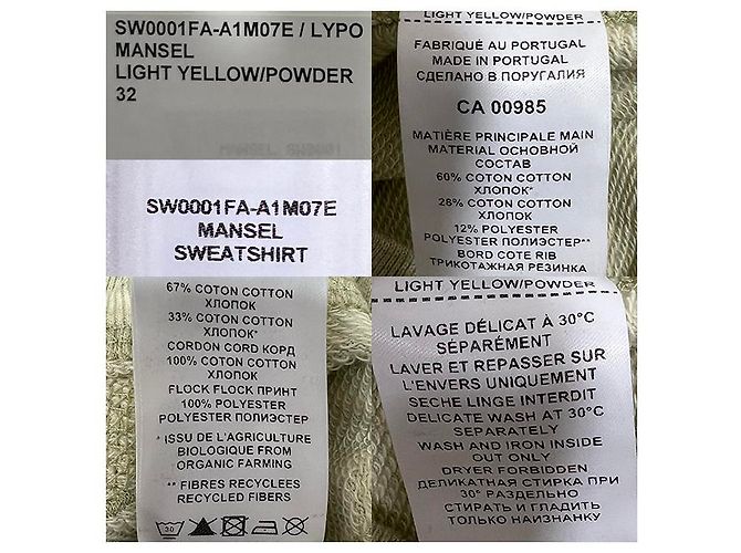 Isabel Marant Oversized Hoodie mit Etual Mansel Logo Hellgelb Puder LYPO - Ansicht 12