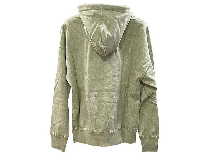 Isabel Marant Oversized Hoodie mit Etual Mansel Logo Hellgelb Puder LYPO - Ansicht 3