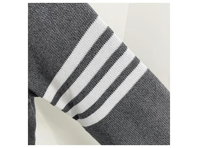 Thom Browne Hector Cardigan Mittelgrau Braun - Ansicht 17