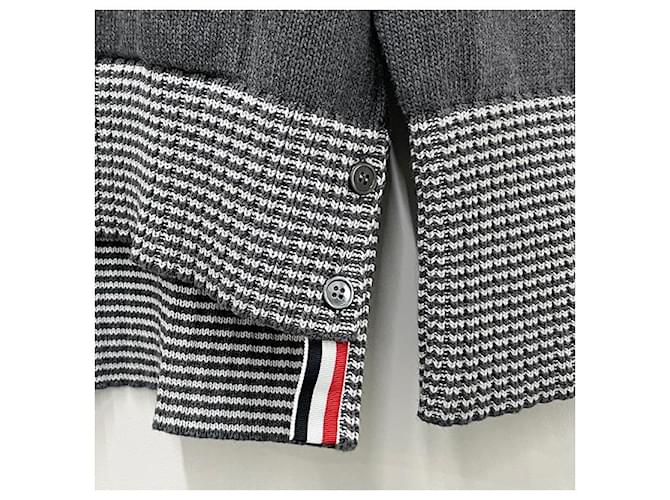 Thom Browne Hector Cardigan Mittelgrau Braun - Ansicht 19