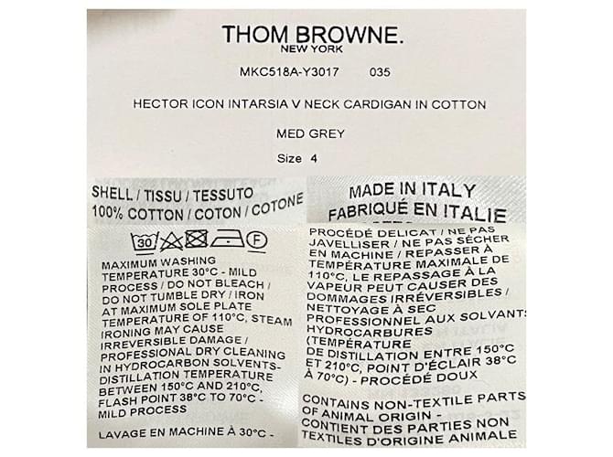 Thom Browne Hector Cardigan Mittelgrau Braun - Ansicht 22