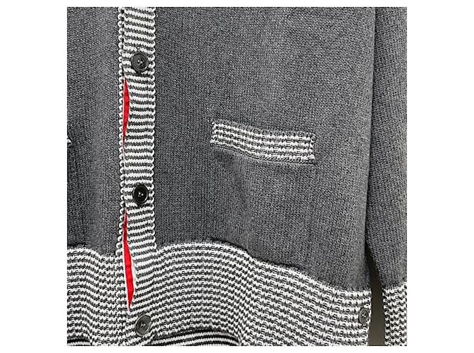 Thom Browne Hector Cardigan Mittelgrau Braun - Ansicht 6