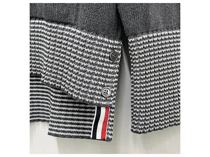 Thom Browne Hector Cardigan Mittelgrau Braun - Ansicht 7