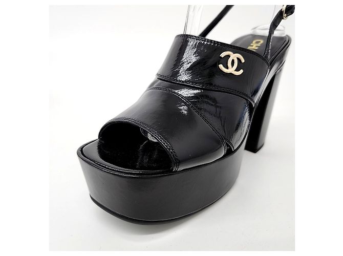 2.55 Sandali aperti Chanel Nero - vista 5