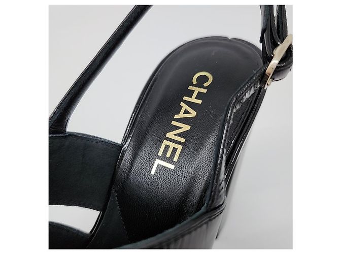 2.55 Sandali aperti Chanel Nero - vista 6