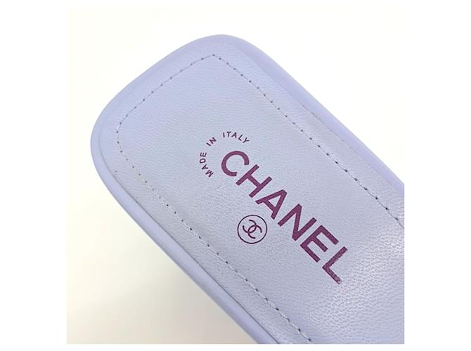 Ciabatte Chanel Blu - vista 6