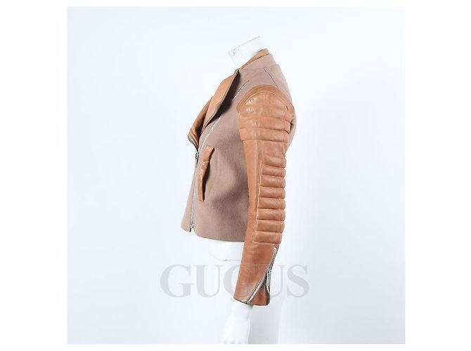 Céline Jacke mit Lederbesatz - Ansicht 2