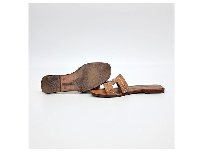 Hermès Sandali Oran Hermes Arancione - vista 4