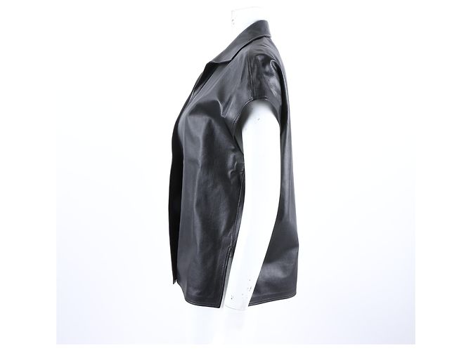 Dior Colete de couro Preto - vista 2