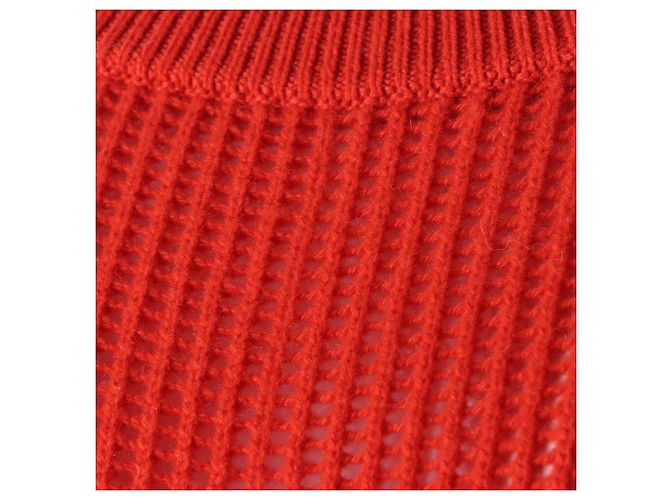 Abito a maniche corte in cashmere Hermès Arancione - vista 4