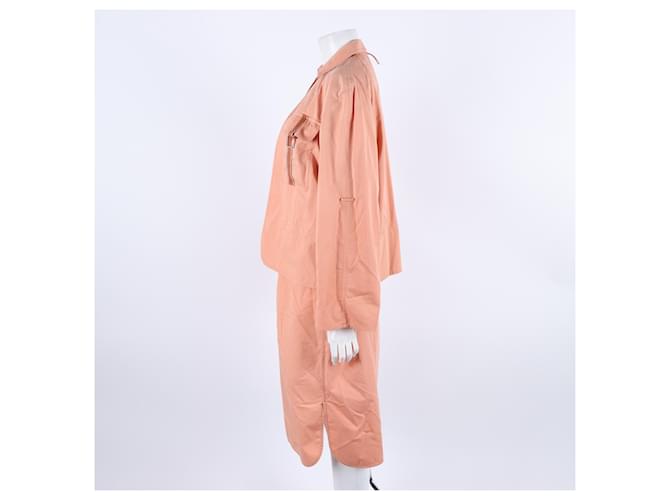Hermès Abito Camicia Lungo Hermes Rosa - vista 2