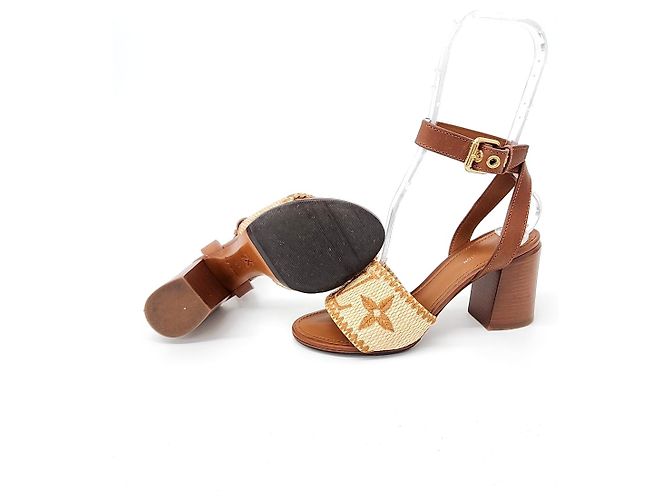 Sandali Sienna Louis Vuitton Marrone - vista 4