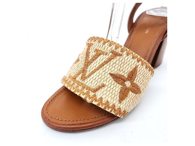 Sandali Sienna Louis Vuitton Marrone - vista 5