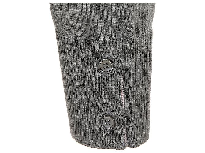Thom Browne Klassische Merinowoll-Cardigan Diagonal Braun - Ansicht 8