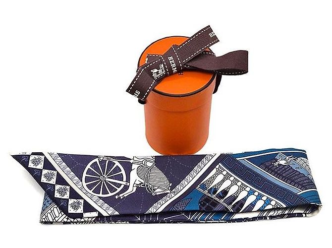 Hermès Bufanda de seda Twilly Objetos de Curiosidad Multicolor - vista 7