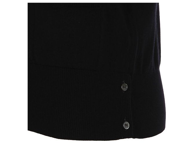 Thom Browne Cardigan classico asimmetrico in lana merino - vista 7