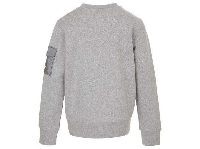 Sweatshirt mit Logo auf der Armtasche Moncler Kids Braun - Ansicht 6