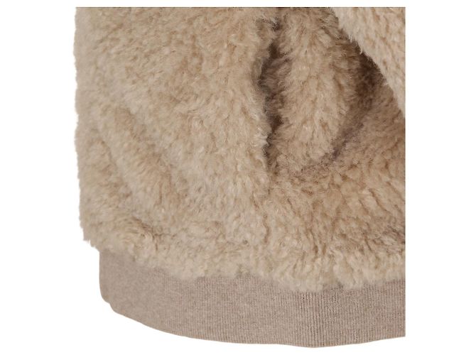 Chaqueta con capucha Teddy con cremallera Moncler Kids Castaño - vista 8