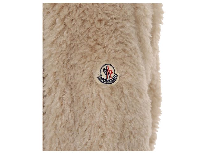 Chaqueta con capucha Teddy con cremallera Moncler Kids Castaño - vista 9