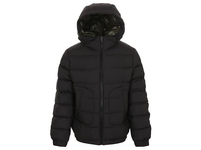 Moncler Kids Grecois Chaqueta Puffer con Capucha Negro - vista 2