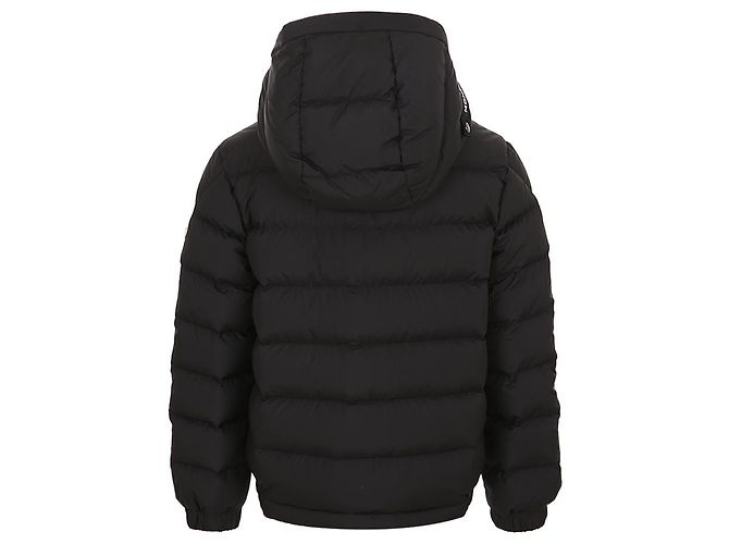 Moncler Kids Grecois Chaqueta Puffer con Capucha Negro - vista 6