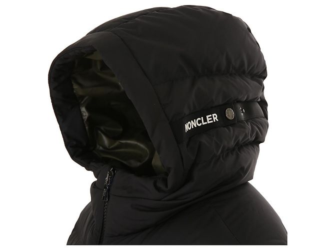 Moncler Kids Grecois Chaqueta Puffer con Capucha Negro - vista 7