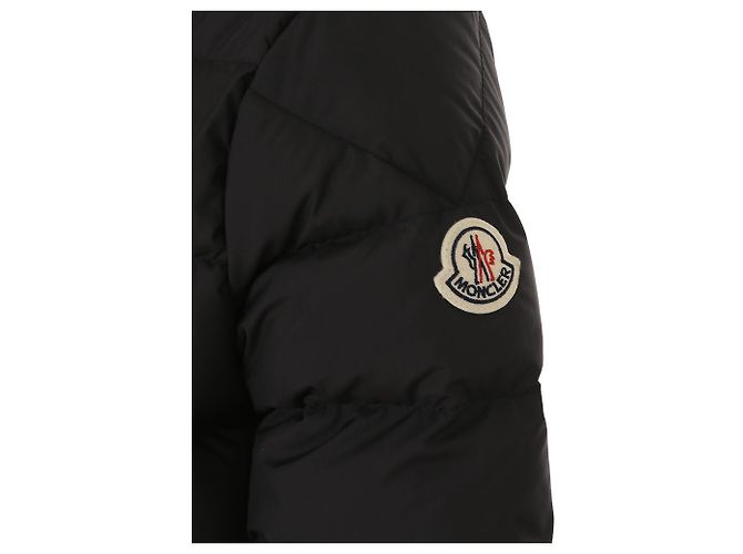 Moncler Kids Grecois Chaqueta Puffer con Capucha Negro - vista 8