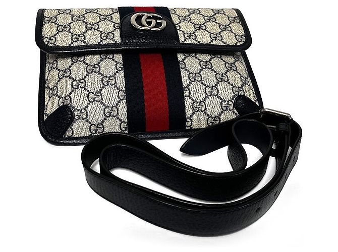 Gucci Borsa a tracolla unisex blu navy Multicolore - vista 13