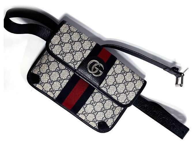 Gucci Borsa a tracolla unisex blu navy Multicolore - vista 4