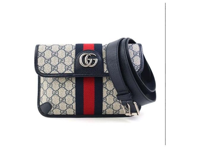 Gucci Borsa a tracolla unisex blu navy Multicolore - vista 5